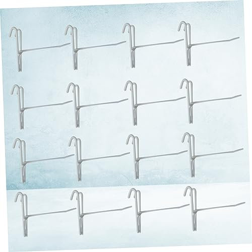 OFFSCH 20pcs Metal Hooks Hooks for Supermarket Display Black and White for Hanging Items in Store