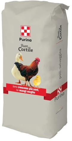Buon Cortile, Mangime Completo per Pulcini e Polli, 20 kg Baby Pio Far con oli essenziali veget. derivati dalla corteccia della Cannella, dal frutto di Capsicum (peperoncino) e dalla Radice di Zenzero