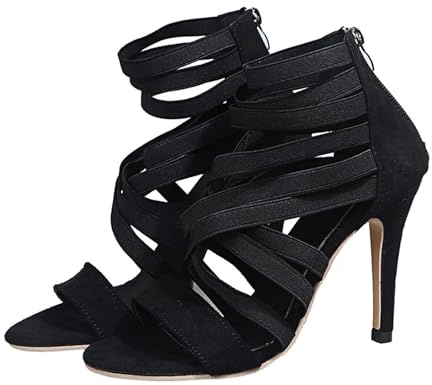 FBARTL Pompes, Femmes Chaussures Talons, Hauts Femmes Sandales, Nouvelle Mode été Hauts Talons, Femmes Pompes,Sandales à Ligature