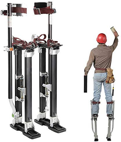 Generisch Arbeitsstillen für Maler, Deckenbauer, verstellbare Aluminium Stelzen 46-102 cm/18-40 Zoll, Stelzen Aluminium Profi, Handwerk Stelzen Gipskartonplatz Stelzen, 46-76 cm