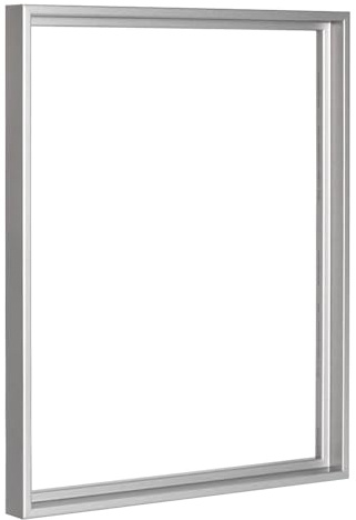 Haak Schattenfugenrahmen Levi in Alu geschliffen 30 X 40 cm für Keilrahmenbilder und Leinwände