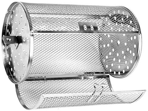 BAZEITFLOW Panier à Frites pour Four Cage Grillée Rotative Rôtissoire Antiadhésif Panier à Légumes Accessoire De Cuisine Facile à Utiliser