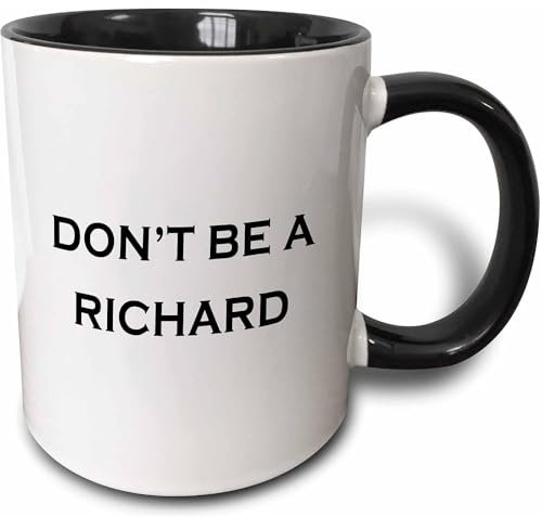 Tasses À Café Humoristique Tasses En Porcelaine 330Ml, Ne Soyez Pas Un Richard Tasse À Café En Porcelaine Amusants Pour Maman Décorer Fête Des Pères