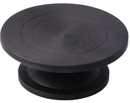 IZHAOGJING TöPferscheibe, Drehscheibe TöPfern Rad for Bastelarbeiten, Tonherstellung, Töpferei, Kuchendekoration, Drehteller, Bildhauerrad(25CM)