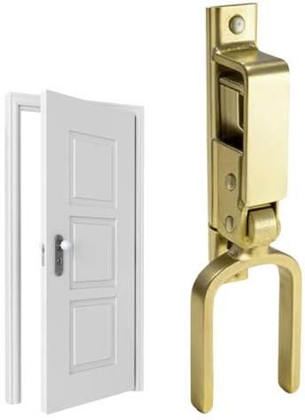 Gate Latch Lock - Metal Spring Loaded Door Lock,Fast Heavy Duty Wood Fence Gate Latch - for Farm Pavilion Shed Garage Backyard Garden Barn Ranch