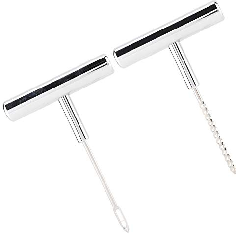 lyrlody Tire Repair Kit, Chrome Vanadium Steel, 2Pcs Tyre Repair Tool Set for Motorcycles and Cars