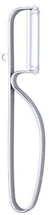 triangle Vertikalschäler 50 mm - Sparschäler mit Glatter Klinge | Beidseitig scharf, Edelstahl 18/10, spülmaschinenfest - für Links- und Rechtshänder geeignet
