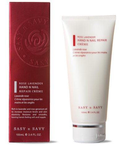 Sasy n Savy Rose Lavender Hand n Nail Repair Crème – Nourishing Hand Cream with Shea Butter, Macadamia Oil & Lavender – Moisturising & Anti-Aging Cuticle Care. Vegan Skincare made in Australia
