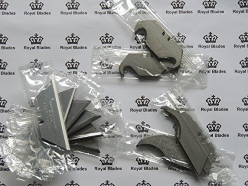 50 X Royal Blades Mixed Heavy Duty Trimming Blades Made in Sheffield England Cutting Edge 30 Straight 10 Hooked 10 Concave