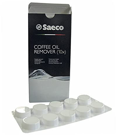 Saeco 141650100 - Pastillas limpiadoras desengrasantes para cafeteras automáticas, con portafiltros, jarra térmica Philips 996530066831