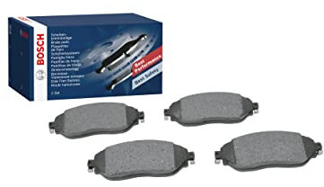 Bosch BP1991 - Plaquettes de Frein Avant pour Voiture - Qualité Bosch - Réduction du Bruit et de la Poussière - Certifié ECE-R90 - Sans Cuivre - Jeu de 4 Plaquettes - Avec Accessoires