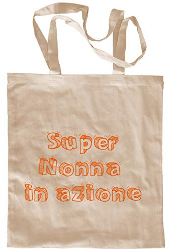 My Custom Style Coppia da 2 Sacchi Zaino Cotone #Nonni-Nonna in Azione#