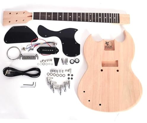 Linkshänder-Gitarren-Bausatz - S - Double Cut Jr Stil