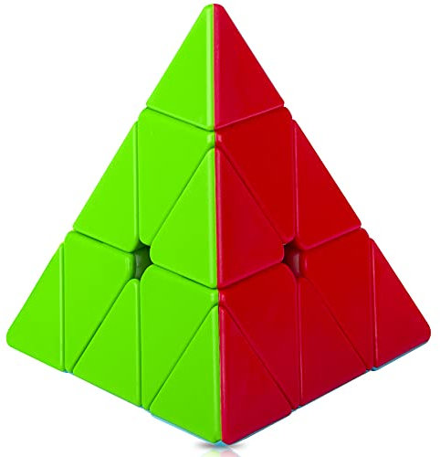 SISYS Zauberwürfel Pyramide Speed Cube, Dreieck Pyraminx Magic Puzzle Cube Würfel Aufkleberlos Speedcube 3D Puzzle Spiele für Kinder Erwachsene