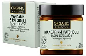 Amphora Aromatics Mandarin & Patchouli Facial Exfoliator COSMOS Organic 60ml