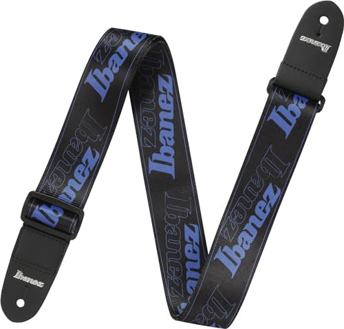 IBANEZ Strap Design Black, Blue Ibanez Logos