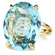 14k Geburtsstein Ringe für Frauen - 20x16mm Ovale Blau Topas im 14k Ring Gefüllt Gold Band - Jahrgang Topas Schmuck für Frauen - Handgemacht
