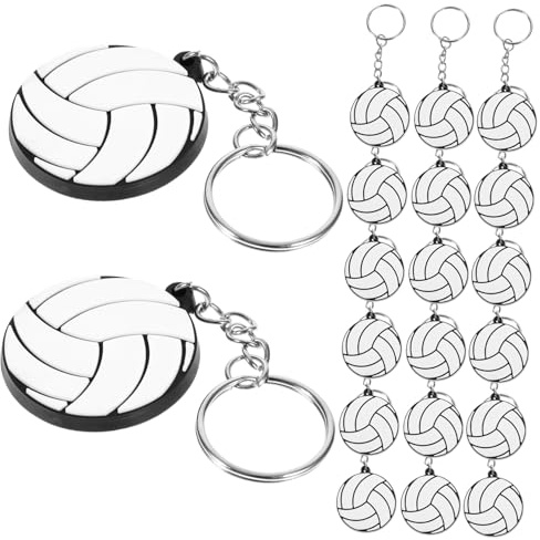 NAMOARLY Volleyball Schlüsselanhänger 20 Stück Kreativer Taschenanhänger Für Volleyballpartys Leicht Und Kompakt Sport-Schlüsselbund Als Partydeko Und Geschenkidee