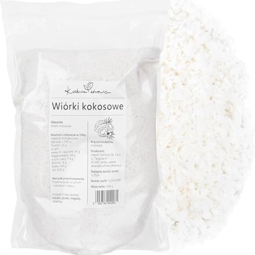 Kokosraspeln 500g – natürliche Kokosflocken, ballaststoffreich, ideal für Kuchen, Desserts, Müsli, Porridge, Backwaren und süße Rezepte