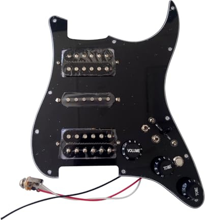 HSH Prewired Loaded Guitar Pickguard Kill Swith Silent Switch Alnico 5 Pickup for Fender Stratocaster Electric Guitar Part Replacement