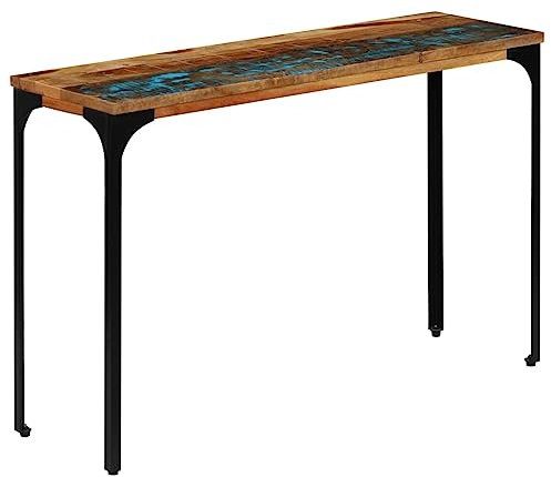 RAUGAJ Furniture Home Tools Konsolentisch 120x35x76cm Massivholz Altholz
