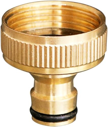 Brass Garden Water Adapter, 1 Thread, Quick Connector, Water Gun, Washing Machine Garden Hose, Rubber Connector, Brass Gasket
