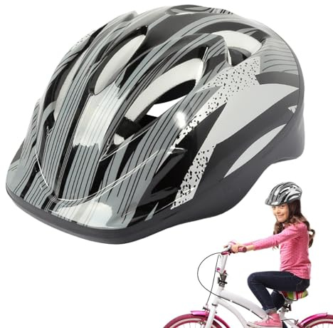 Mwqpgyh Verstellbarer Kinderhelm, Kinderhelm, Jungen- und Mädchen-Helm, leichter Jugendhelm, Kinder-Sport-Sicherheitshelm zum Radfahren, Skateboarden, Rollschuhlaufen