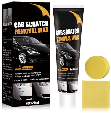 2025 Neu Autokratzer-Reparaturpaste，Car Scratch Repair Paste, Polierpaste Auto Kratzer Entferner Auto Kratzerentfernungs Autopolitur Entfernen Paste mit Schwamm für Autooberflächen Kratzern (1)