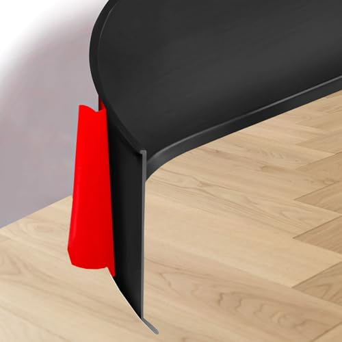 GELINTONG Flexible Skirting Board Roll -100 mm (Length: 6 m, Black) -Self Adhesive PVC Baseboard Wall Base Molding Trim - Skirting Boards Covers