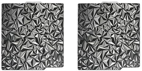 PAGJHRFJG 2X Plaque de Construction PEO Pet pour Imprimante 3D Bambu-Lab X1/X1C/X1E/P1P/P1S/A1, Pet + Fibre de 257 X 257 mm
