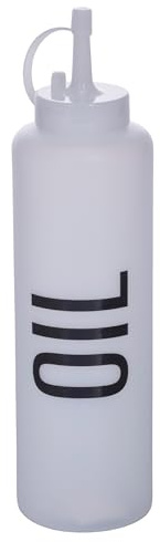 Villa d'Este Home Tivoli 1997 Dosatore salsa Oil 480 ml, tappo antigoccia, bianco, Bigismore