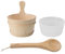 YULEESIYIP Set di Sauna Set in Legno 4L Accessori per Secchio 4L di Vasca da Bagno per Piscina ad Alta Temperatura
