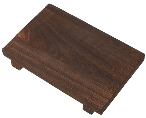 POPETPOP Plateau De Bois Pour Décoration Plateau De Présentation Bois Pour Décoration Intérieure Support Pour Salle De Bain