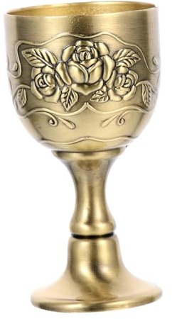 HEALEEP Copa De Vino Blanco De Estilo Europeo Relieve Dorado Decorativa Para Licor Para Vino Blanco El Hogar