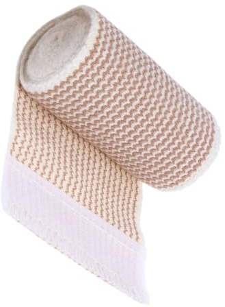 Elastisches Selbstklebendes Sportbandage Band | Wiederverwendbar und Hoch Elastisch, Baumwolle mit Spandex, für Outdoor Sport, 1 Rolle, Beige