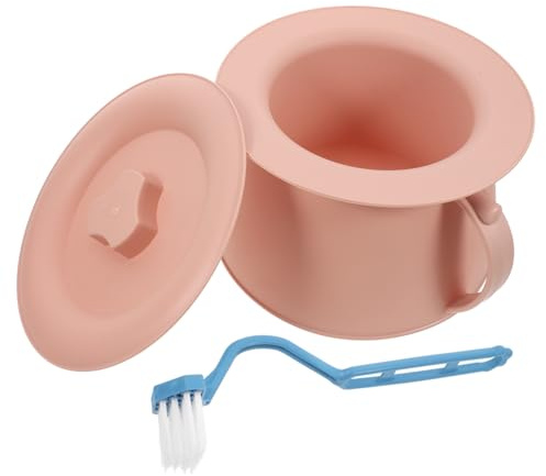 SMASOLO Urinoir Plastique avec Couvercle pour Chevet Usage Domestique et Voyage Voiture pour Adultes et Personnes Âgées