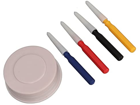 LIYJTK Uhrenöler-Set, Ölbecher, 4-teiliger Ölstift, Verschiedene Spitzengrößen, Uhrenreparaturzubehör