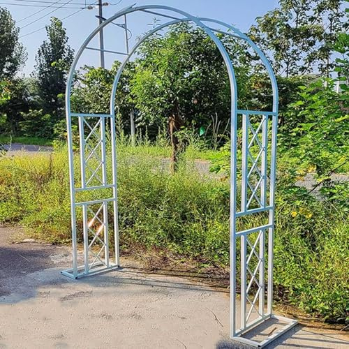 Kraftig trädgårdsbåge i metall – rostfria rosbågar för klätterväxter bred 140 cm till 340 cm trädgårdsentré dekoration spaljé