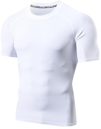 LAFROI Herr Kortärmad UPF 50+ BJJ simma kompressionströja Rash Guard