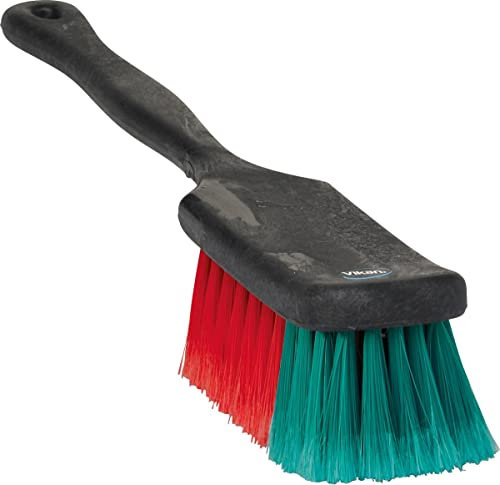 Vikan 522252 Vehicle Brush with Long Handle, Soft/Split, Black, 420 mm Length, 65 mm Width, 65 mm Height