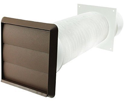 Spares2go Exterior Wall Ducting Kit for Bosch Cooker Hoods (Brown, 4 / 102mm)