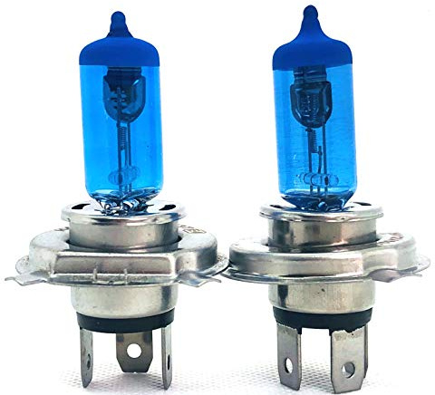 2x Stück H4 55W 12V Xenon Optik Halogen Lampen Glühlampen Super White Birnen Autolampen Zugelassen StVZO