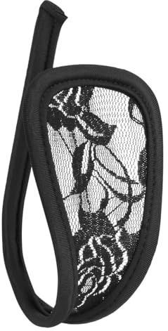 CHICTRY Damen Strings Tanga Spitze C-String T-Back Thong Höschen Unterwäsche Erotik Dessous Schwarz (mit Spitze) One Size