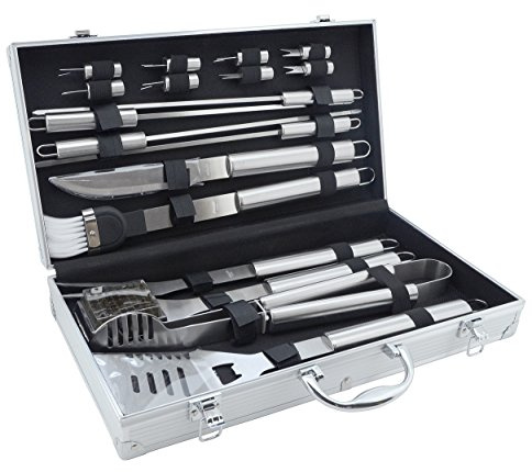 CATTARA 13103 Grillbesteck im Alukoffer (18 Stücke)