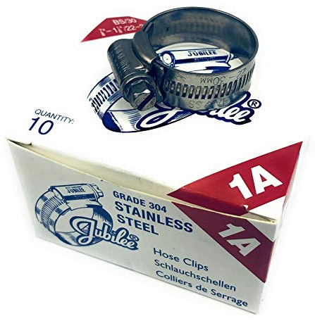 Best Price Square Jubilee® Stainless Steel SS304 Hose Clamp 22-30mm x 10