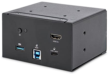 StarTech.com 4K USB-C eller USB-A dockningsstationsmodul för konferensbord anslutningsbox – 4K HDMI – 60 W USB-C strömförsörjning, 4 x USB, RJ45 (MOD4DOCKACPD)