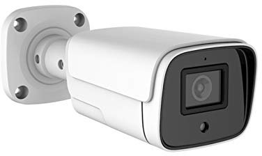 WiTi cablata Telecamera IP POE da 5MP, Telecamera Bullet di sorveglianza di sicurezza con microfono audio, Obiettivo grandangolare da 2.8mm Rilevazione del movimento,Metallo solido IP66