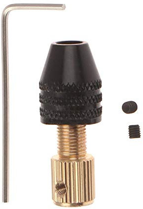 Bohrer-Adapter 2,3 mm / 3,17 mm / 5 mm Elektromotorwelle Mini Bohrfutter Fixture 0,5-3,2 mm Bohrer Micro Bohrfutter Hex Bohrfutteraufnahme (Color : A1:2.3mm)