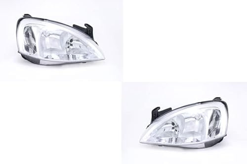 Johns, Scheinwerfer Halogen passend für Opel Corsa C 07/03-12/09 H7 H1 Set Links Rechts