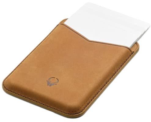 DONBOLSO Vancouver Slim RFID Blocking Leather Wallet für Männer - Minimalistisches und kleines Kartenetui mit Mehreren Fächern für Karte und Bargeld - Dünne und kompakte Brieftasche, Vintage Brown